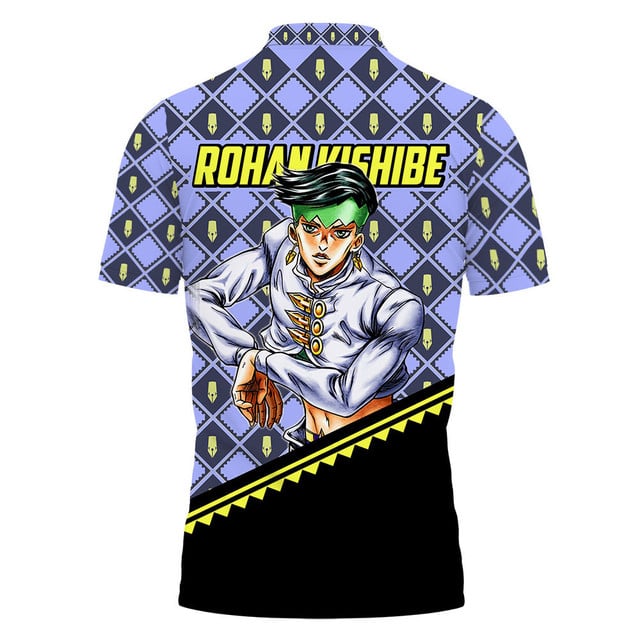 Rohan Kishibe Polo Shirt JJBA Anime