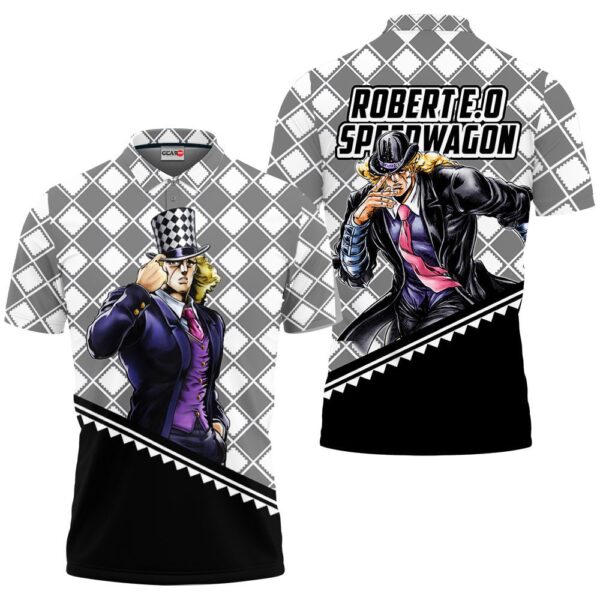 Robert EO Speedwagon Polo Shirt JJBA Anime