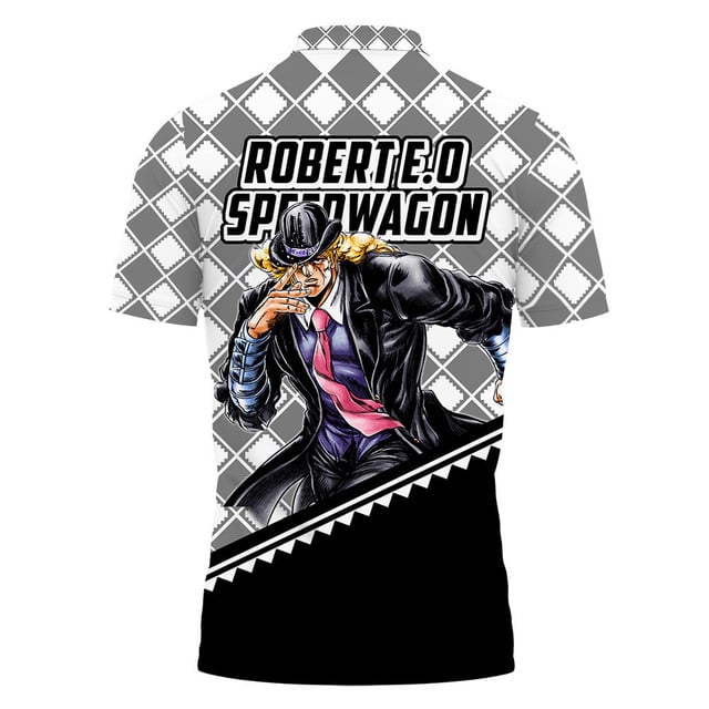 Robert EO Speedwagon Polo Shirt JJBA Anime