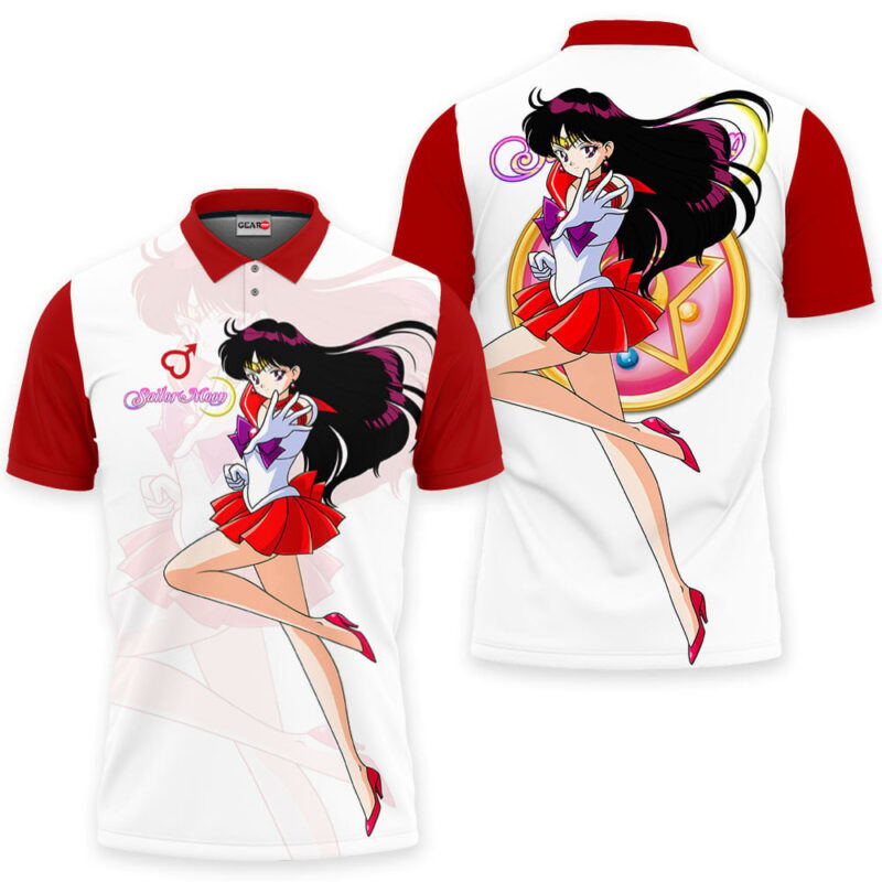 Sailor Mars Polo Shirt - Fan Drop