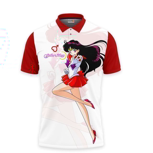 Sailor Mars Polo Shirt - Fan Drop