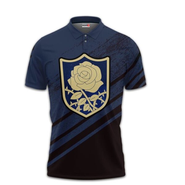 Blue Rose Polo Shirt