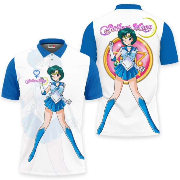 Sailor Mercury Polo Shirt - Fan Drop