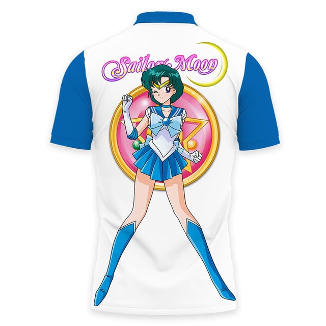 Sailor Mercury Polo Shirt - Fan Drop