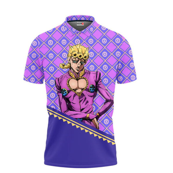 Giorno Giovanna Polo Shirt JJBA Anime