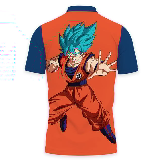 Goku Blue Polo Shirt