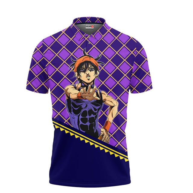 Narancia Ghirga Polo Shirt JJBA Anime
