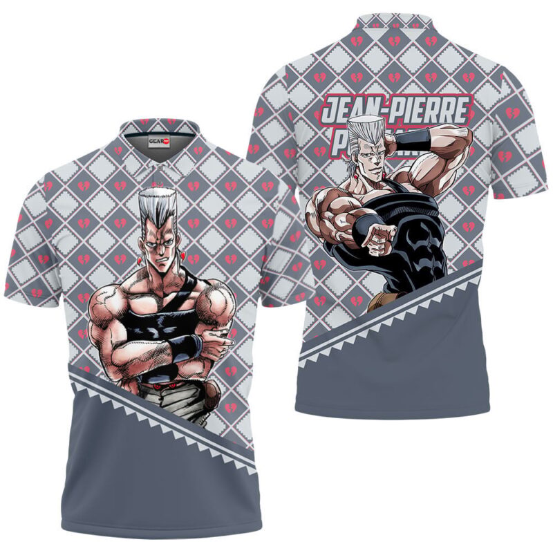 Jean-Pierre Polnareff Polo Shirt JJBA Anime