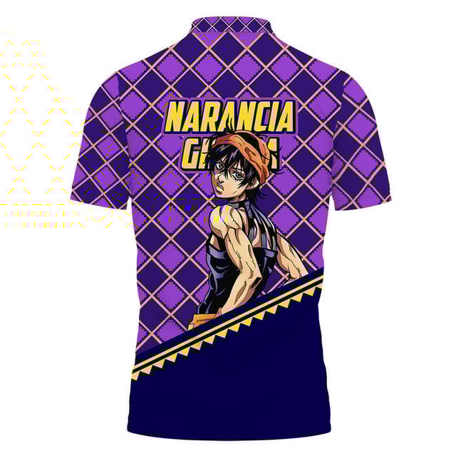 Narancia Ghirga Polo Shirt JJBA Anime