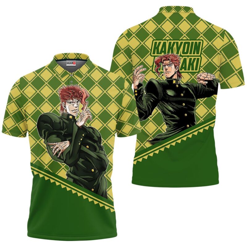 Noriaki Kakyoin Polo Shirt JJBA Anime