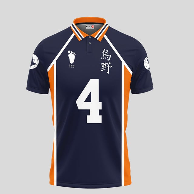 Yuu Nishinoya Polo Shirt Uniform Style