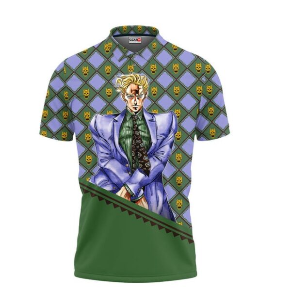 Yoshikage Kira Polo Shirt JJBA Anime