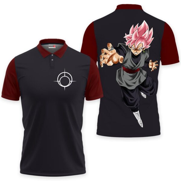 Goku Black Rose Polo Shirt