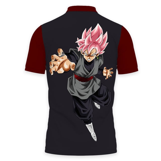 Goku Black Rose Polo Shirt