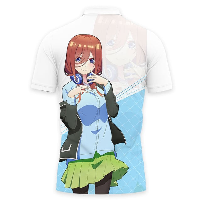 Miku Nakano Polo Shirt The Quintessential Quintuplets Anime