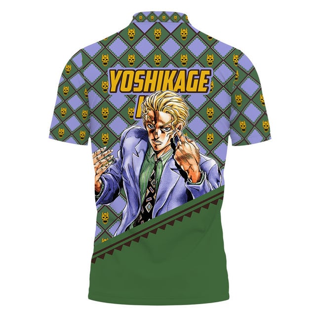 Yoshikage Kira Polo Shirt JJBA Anime