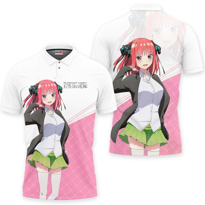 Nino Nakano Polo Shirt The Quintessential Quintuplets Anime
