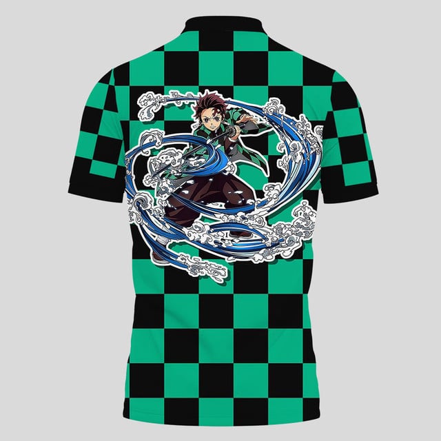 Tanjiro Water Breathing Polo Shirt