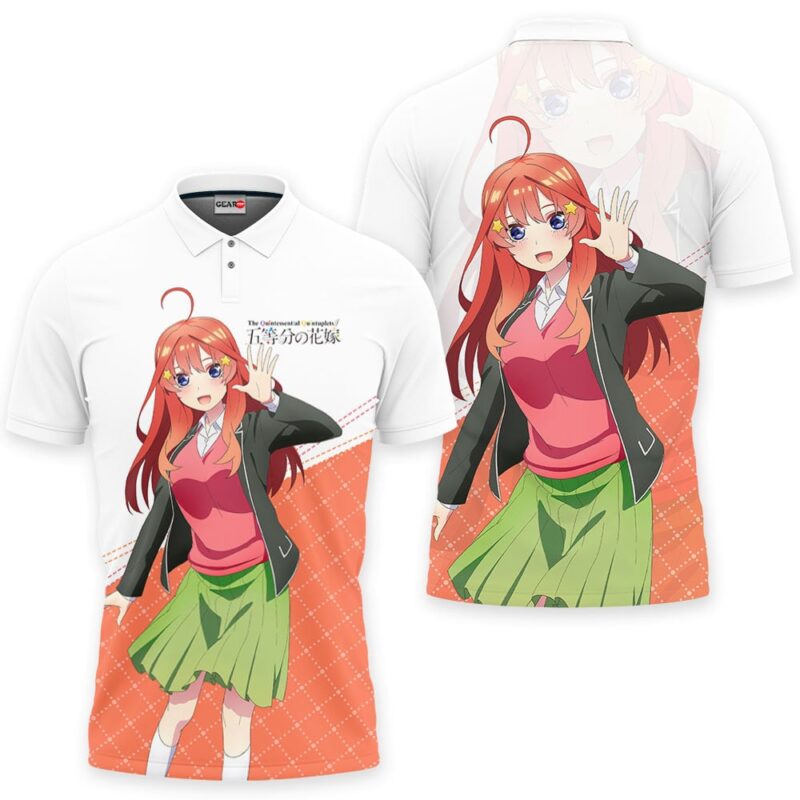 Itsuki Nakano Polo Shirt The Quintessential Quintuplets Anime