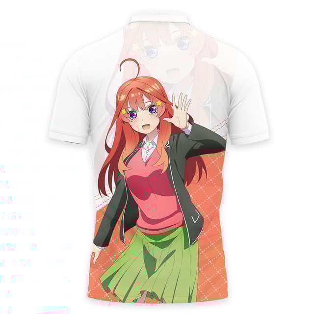 Itsuki Nakano Polo Shirt The Quintessential Quintuplets Anime