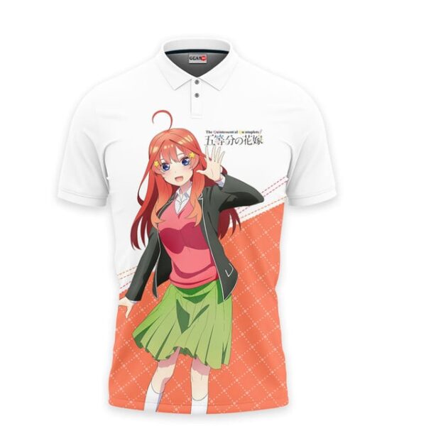 Itsuki Nakano Polo Shirt The Quintessential Quintuplets Anime