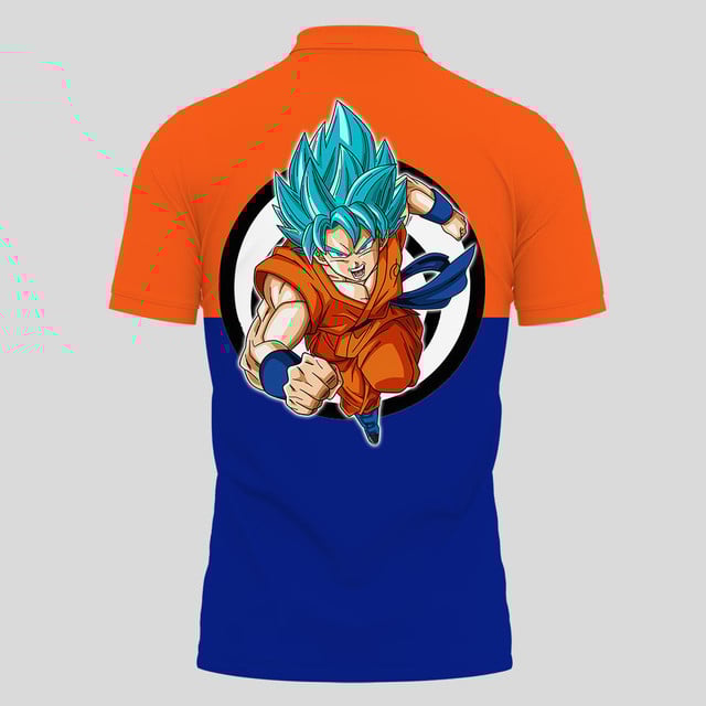 Goku Blue Polo Shirt
