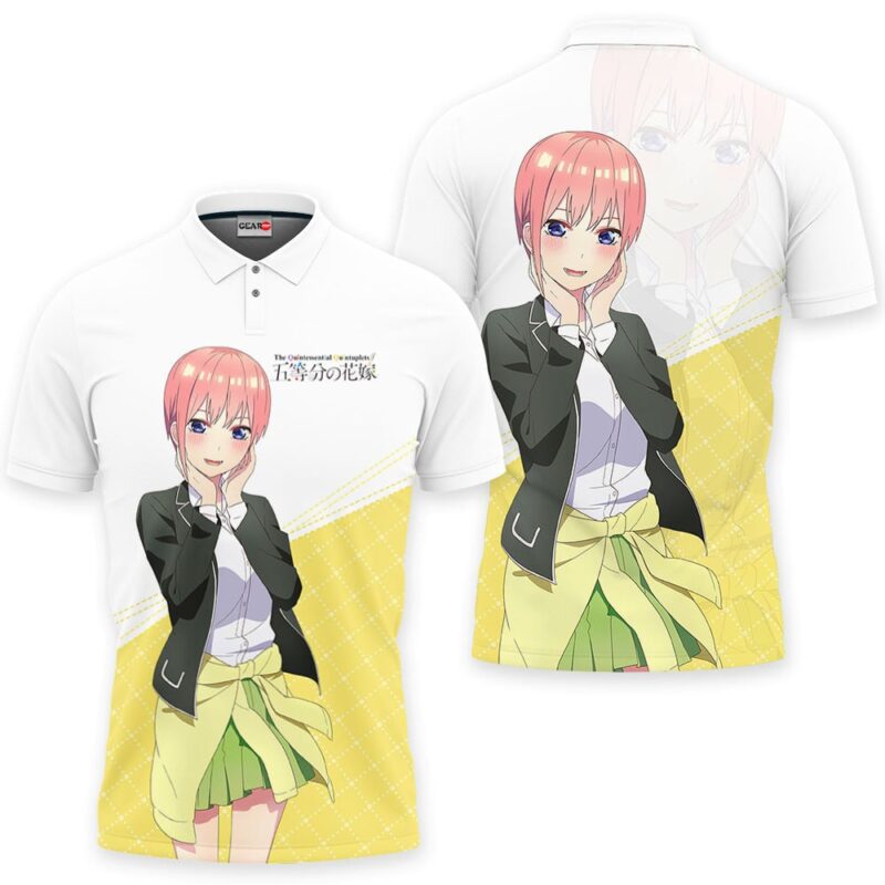 Ichika Nakano Polo Shirt The Quintessential Quintuplets Anime