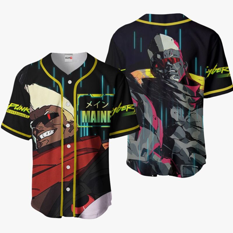 Cyberpunk Maine Baseball Jersey