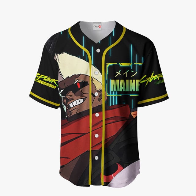 Cyberpunk Maine Baseball Jersey