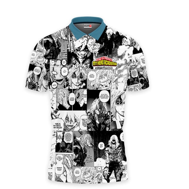 Tomura Shigaraki Polo Shirt Manga Style