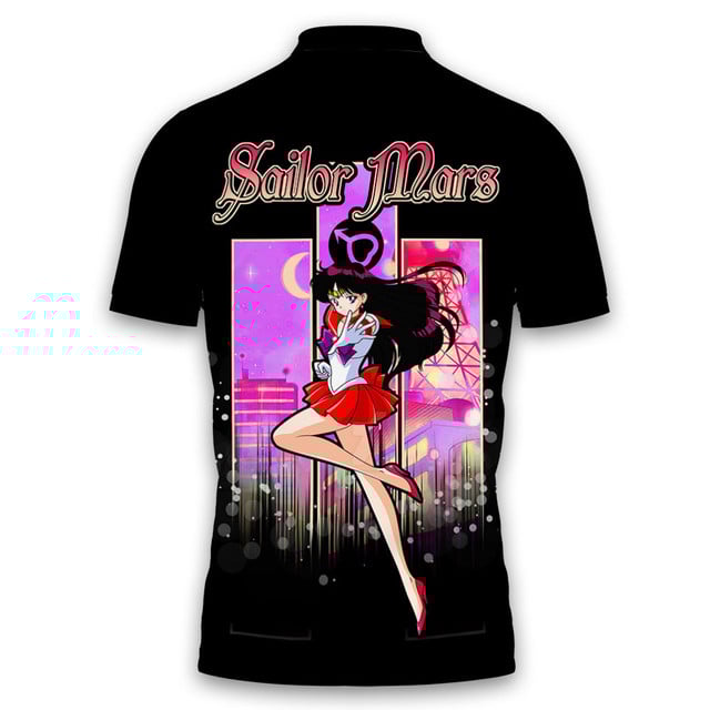 Sailor Mars Polo Shirt For Fans