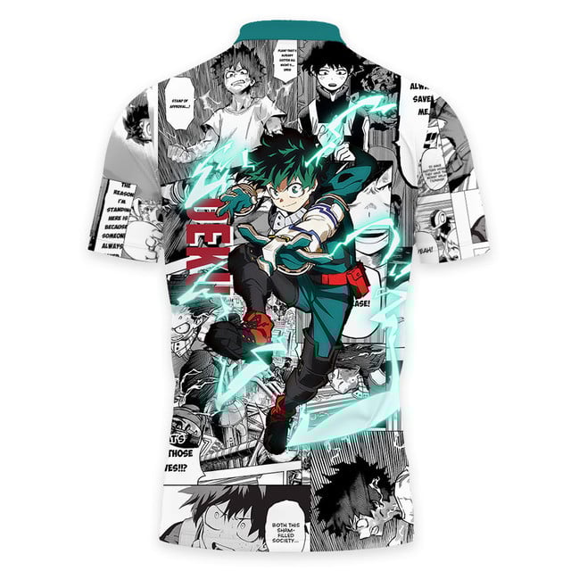 Deku Polo Shirt Manga Style