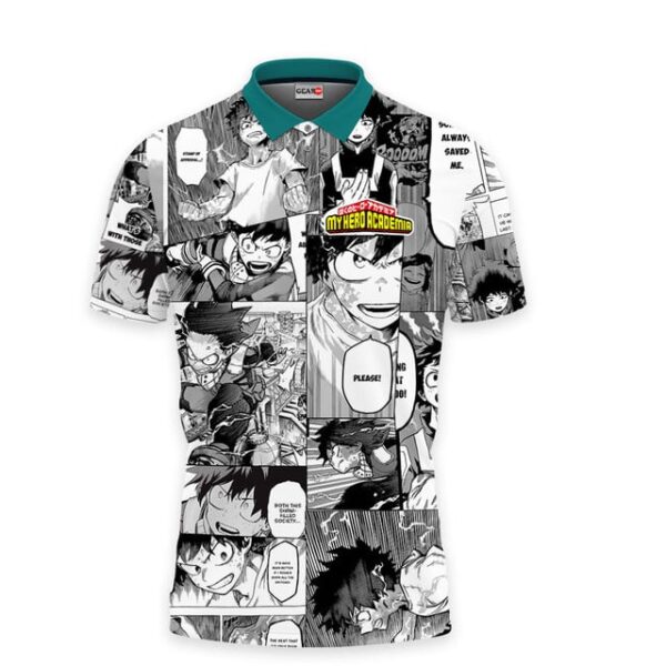 Deku Polo Shirt Manga Style