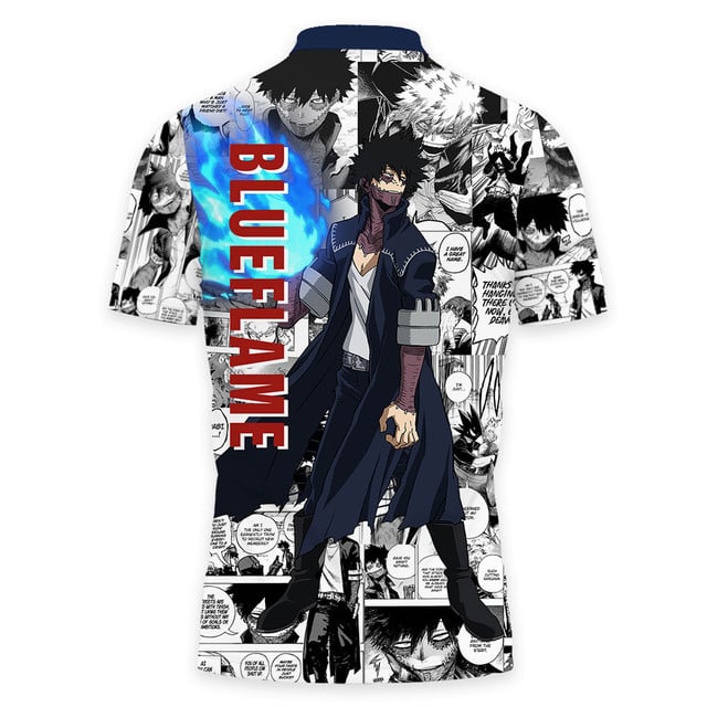 Dabi Polo Shirt Manga Style