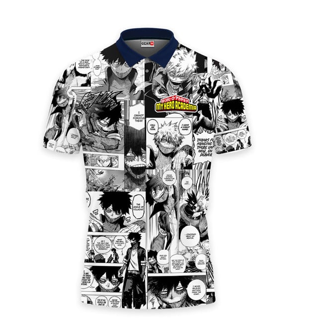 Dabi Polo Shirt Manga Style