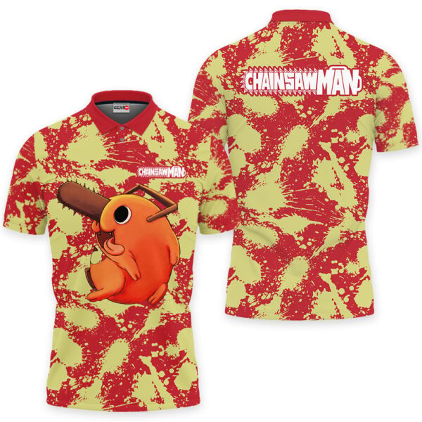 Pochita Polo Shirt Chainsaw Anime