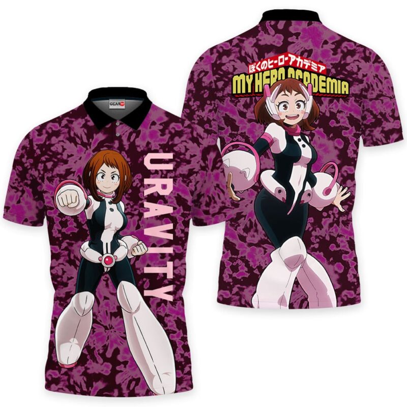 Ochako Uraraka Polo Shirt Design