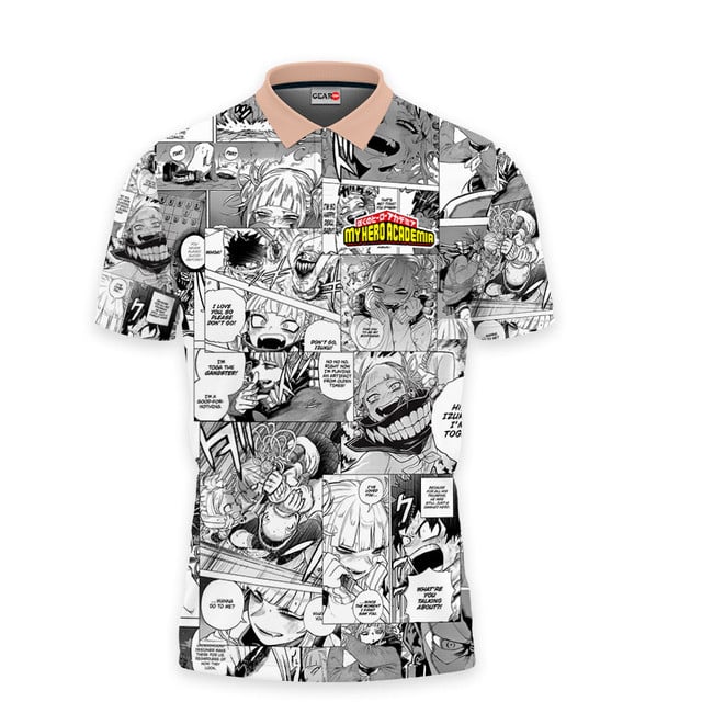 Himiko Toga Polo Shirt Manga Style