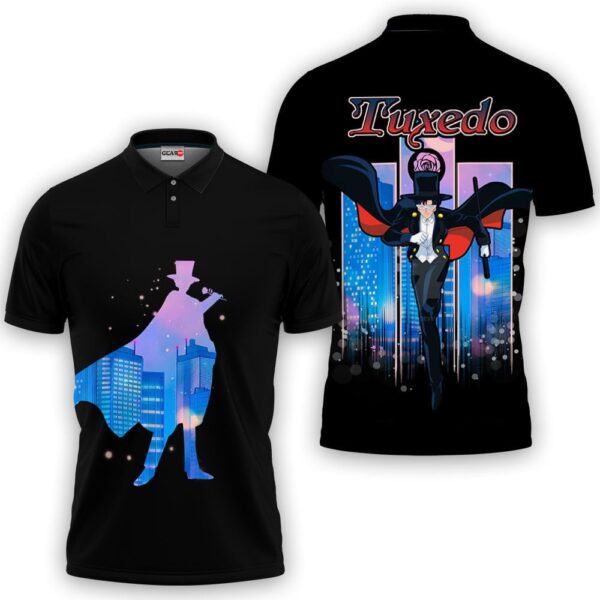 Tuxedo Mask Polo Shirt - Fan Drop