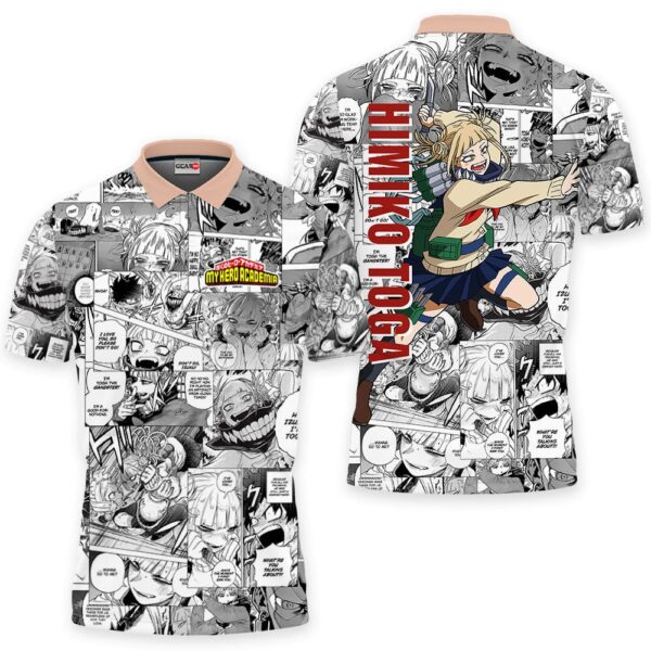 Himiko Toga Polo Shirt Manga Style