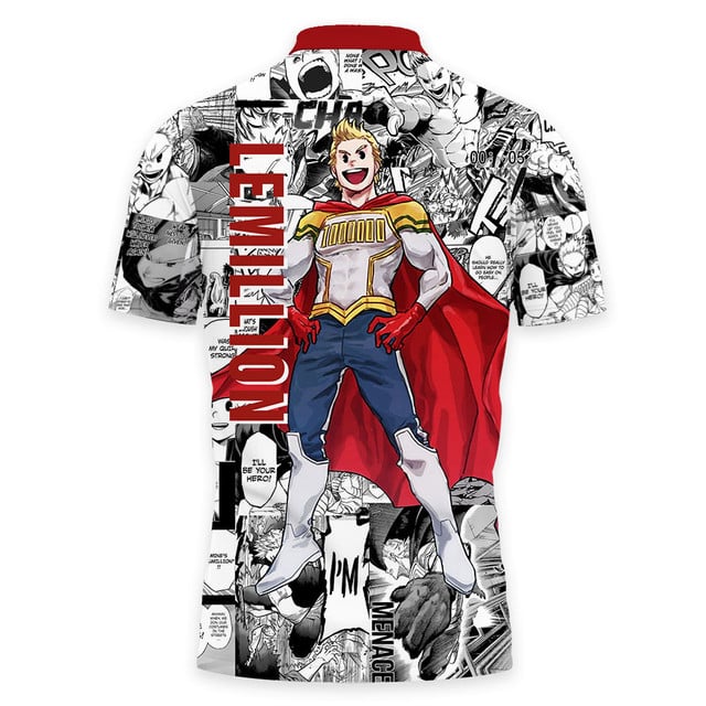 Lemillion Polo Shirt Manga Style