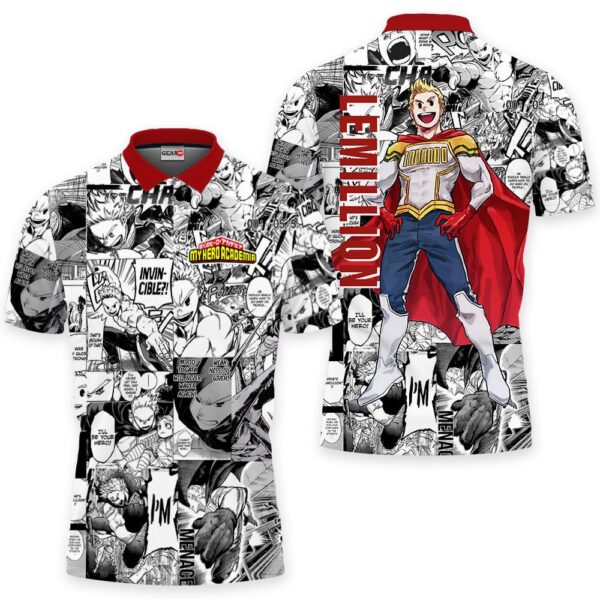 Lemillion Polo Shirt Manga Style