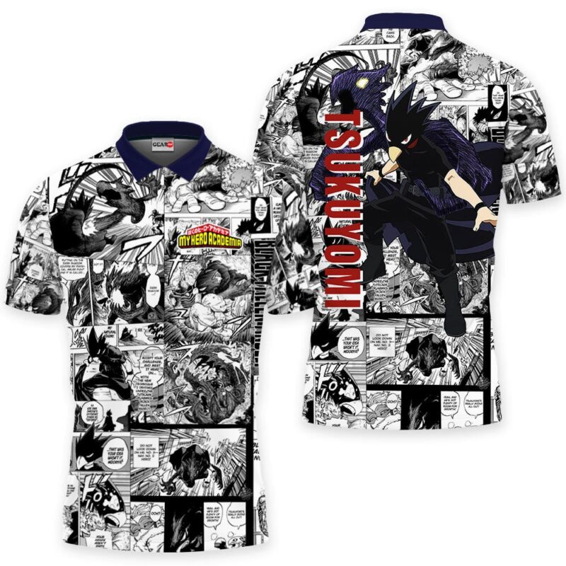Tsukuyomi Polo Shirt Manga Style