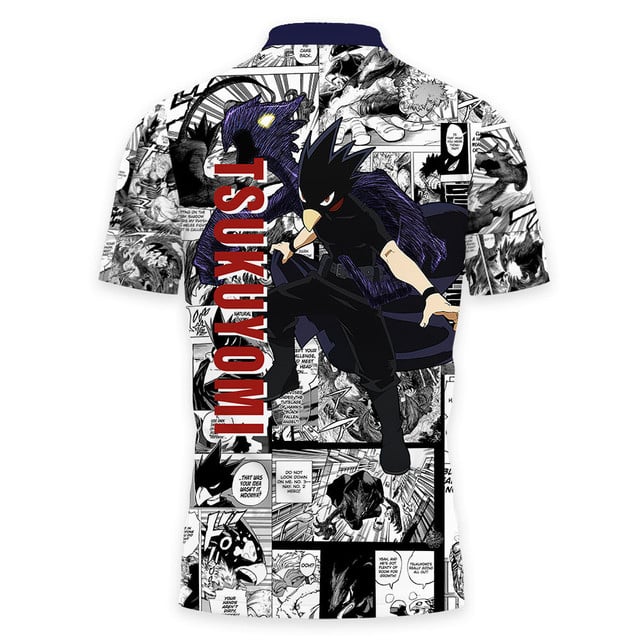 Tsukuyomi Polo Shirt Manga Style