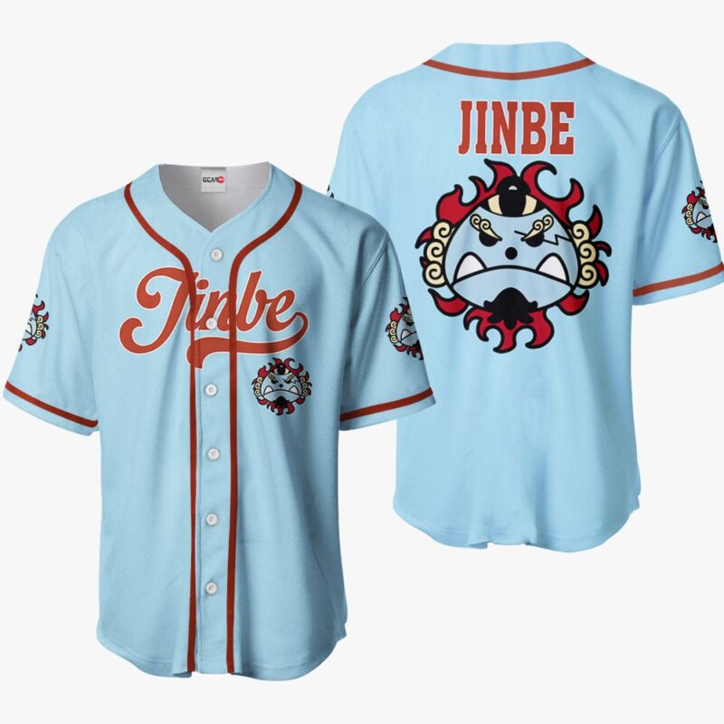 Jinbe Jolly Roger Baseball Jersey Merch Clothes