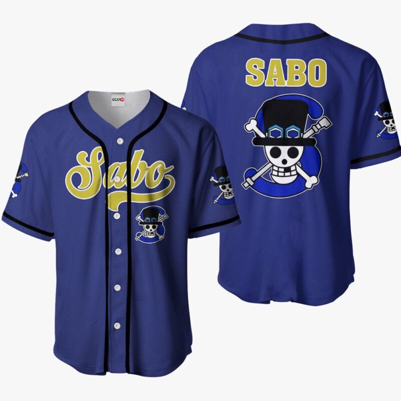 Sabo Jolly Roger Baseball Jersey Merch Clothes