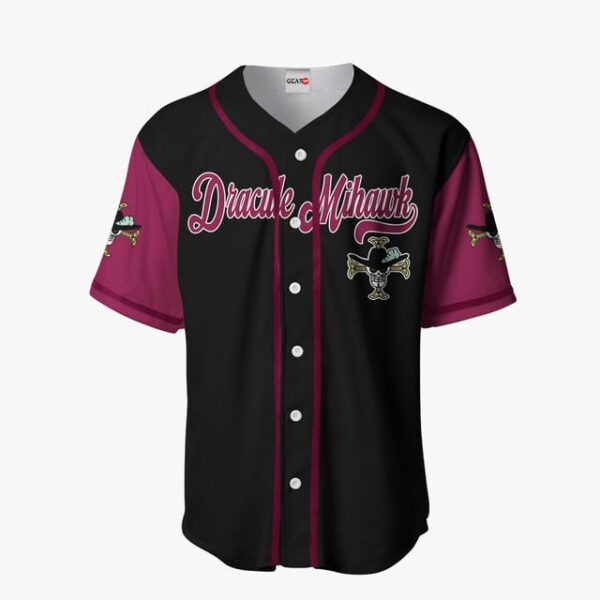 Dracule Mihawk Jolly Roger Baseball Jersey Merch Clothes