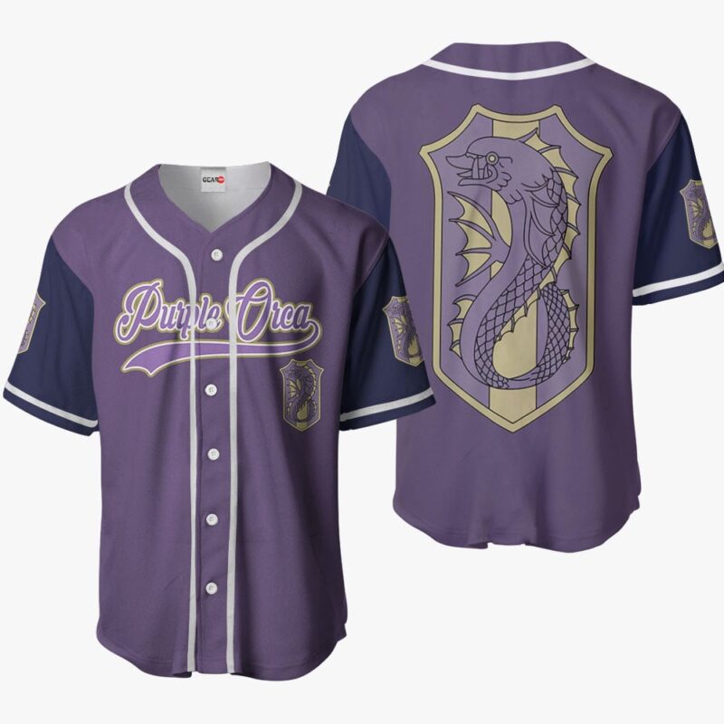 Purple Orca Baseball Jersey