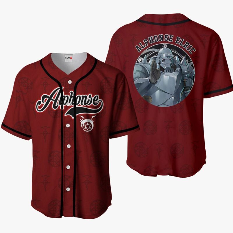 Alphonse Elric Baseball Jersey