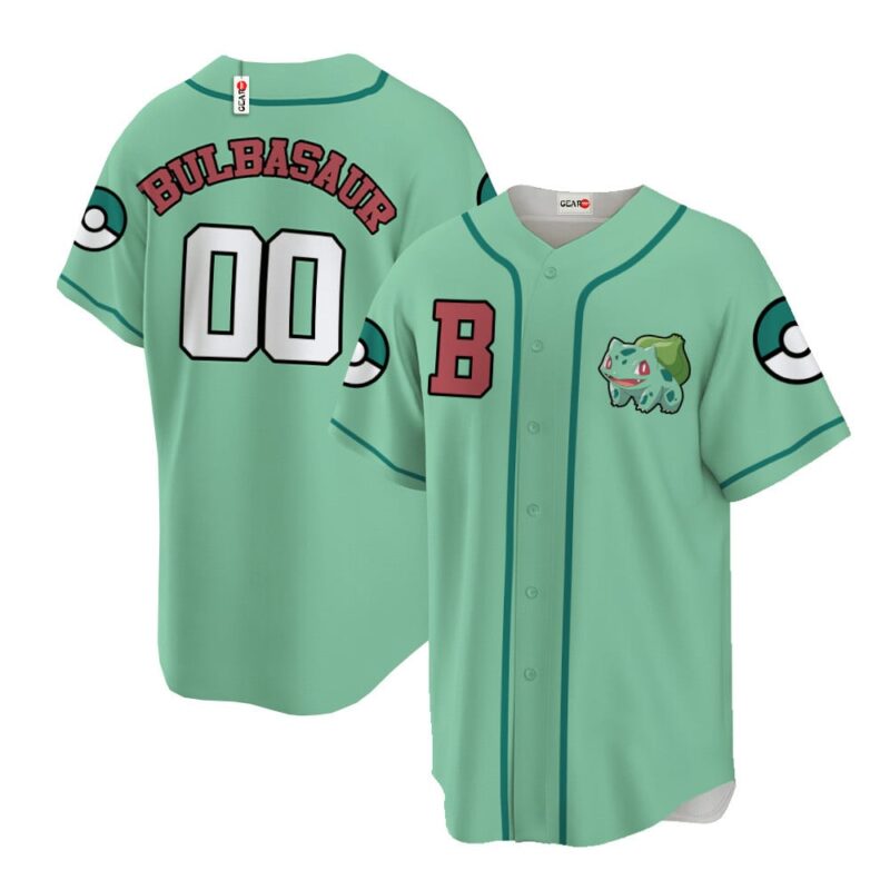 Bulbasaur Baseball Jersey Personalized Edition